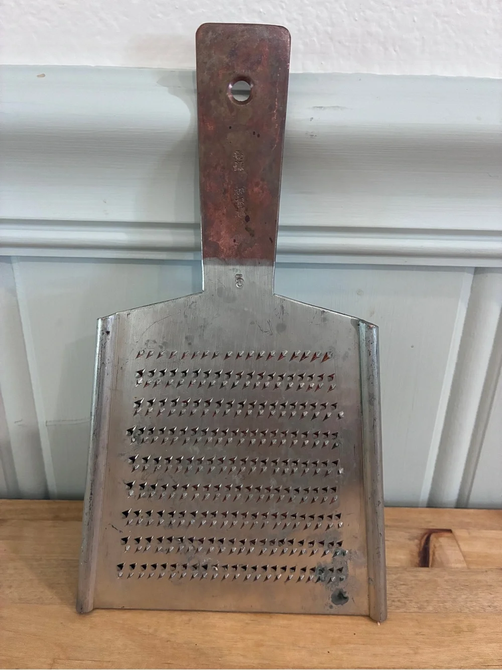 Oroshigane Handheld‎ Copper Japanese Grater Tin Plated Ginger Wasabi Tool